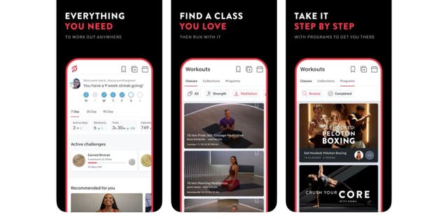 Peloton offers meditation themes such as sleep, breathing, and deep relaxation.