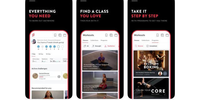 Peloton offers meditation themes including sleep, breathing, deep relaxation, and more.