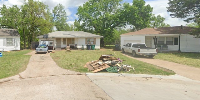 The home at 4212 Altadena Ave., Oklahoma City, center, was where Jake Harris allegedly killed his girlfriend, Amanda Miller.