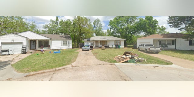 The home at 4212 Altadena Ave., Oklahoma City, center, was where Jake Harris allegedly killed his girlfriend, Amanda Miller.