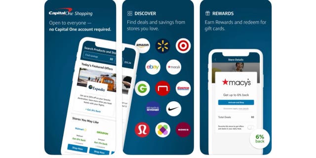 Tidak diperlukan akun Capital One untuk aplikasi perbandingan harga dan kupon Capital One Shopping.