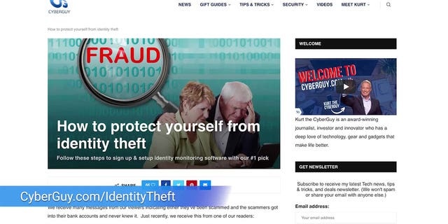 CyberGuy.com has the info you need to protect yourself from identity theft.