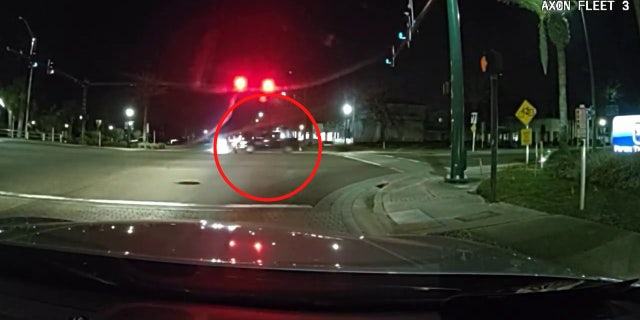 One of the motorcyclists looked back and deputies said he flipped them off before colliding with a pickup truck. After colliding with the truck, the man ran a short distance before deputies caught up and detained him.