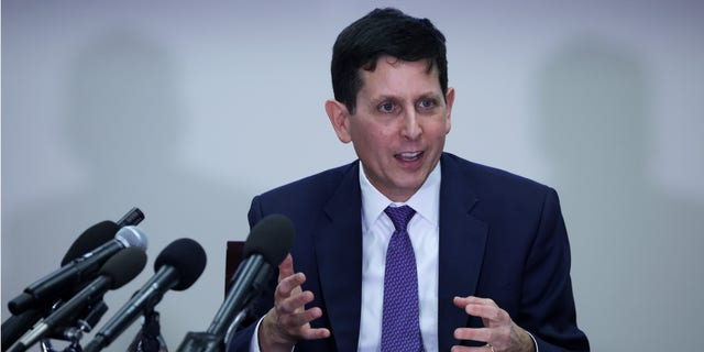 WASHINGTON, DC - FEBRUARY 15: Congressional Budget Office (CBO) Director Phillip Swagel speaks during a news briefing on the release of new economic reports (Photo by Alex Wong/Getty Images)