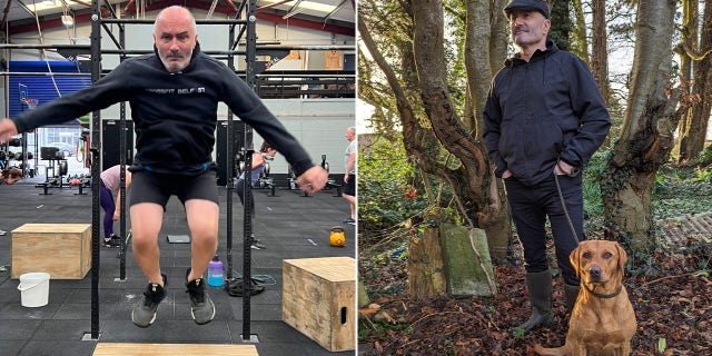 "When we work different parts of the body, they get stronger — so I figured, why not try to make the brain stronger?" said Hanley, pictured here in both frames.