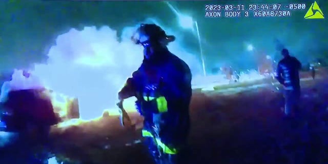 Multiple citizens used fire extinguishers and their own clothing to smother the fire until rescue personnel arrived on the scene, Southfield Police Department said in a press conference.