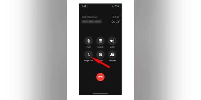 Then tap Merge Calls to connect.