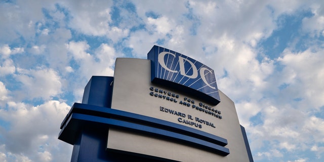 Signage stands outside the Centers for Disease Control and Prevention (CDC) headquarters in Atlanta, Saturday, March 14, 2020. 