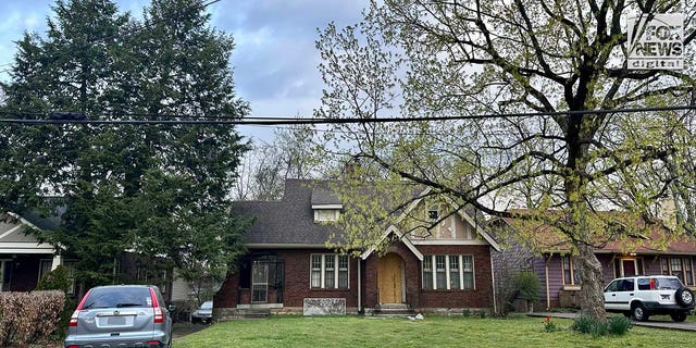 The house of alleged Covenant School shooter, Audrey Hale, is boarded up.