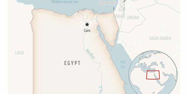 Egypt locator map