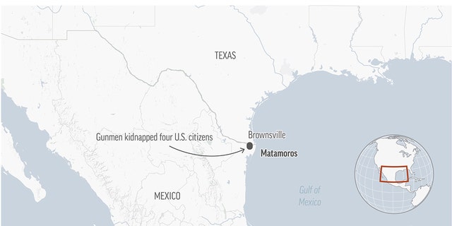 Hombres armados secuestraron a cuatro ciudadanos estadounidenses que cruzaron a México desde Texas la semana pasada para comprar medicamentos y quedaron atrapados en un tiroteo.
