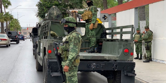 Mexican Army soldiers prepare a search mission for four U.S. citizens abducted by gunmen in Matamoros, Mexico on Monday, March 6, 2023. 