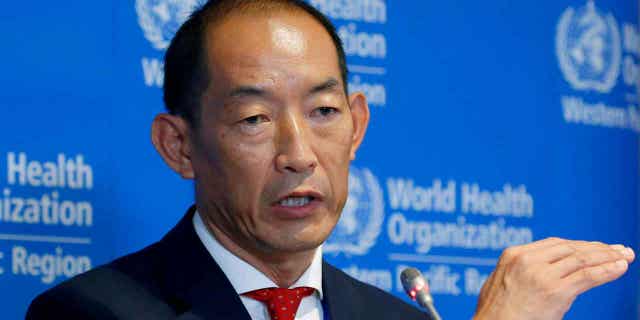 World Health Organization Regional Director for Western Pacific Takeshi Kasai addresses the media on Oct. 7, 2019, in Manila, Philippines. The World Health Organization on March 8, 2023, has fired Kasai after dozens of staffers accused him of racist, abusive, and unethical behavior.