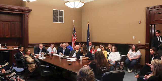 South Carolina Senators hear from the parents of people who died from fentanyl overdose on Jan. 19, 2023, in Columbia, South Carolina.