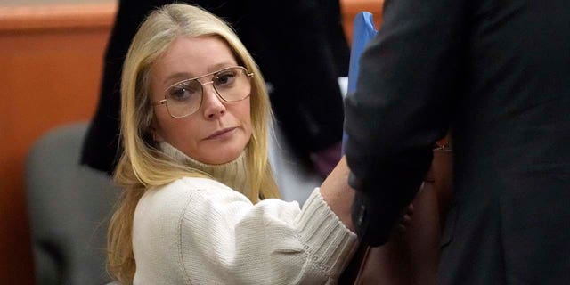 Gwyneth Paltrow wore a cream sweater and glasses for first court appearance related to 2016 ski incident.