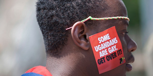 A Ugandan man attends the third annual Lesbian, Gay, Bisexual and Transgender (LGBT) Pride Celebration in Entebbe, Uganda, August 2.  9, 2014.