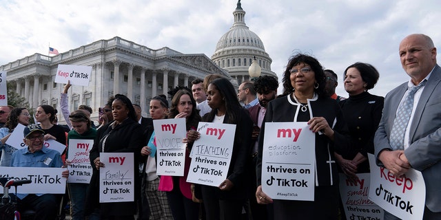 TikTok enlisted an army of its influencers to descend on the U.S. Capitol this week. (Associated Press)