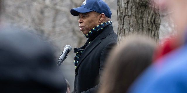  Mayor Eric Adams speaks in commemoration of the 30th Anniversary of Feb. 26, 1993, Trade Center Attack at the World Trade Center. 