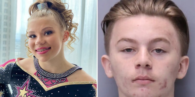 Aiden Fucci, right, fatally stabbed 13-year-old cheerleader Tristyn Bailey, May 9, 2021.
