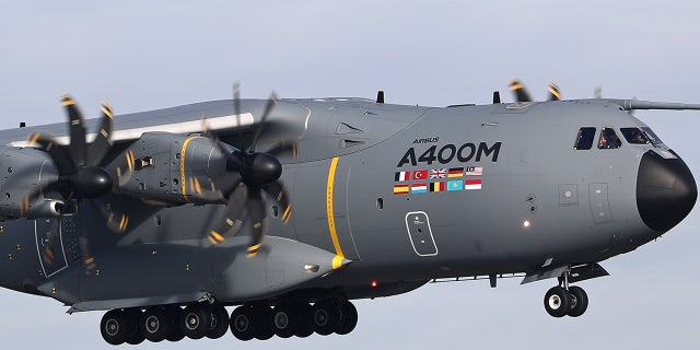 The Airbus 400 that Tom Cruise hung on to in his stunt