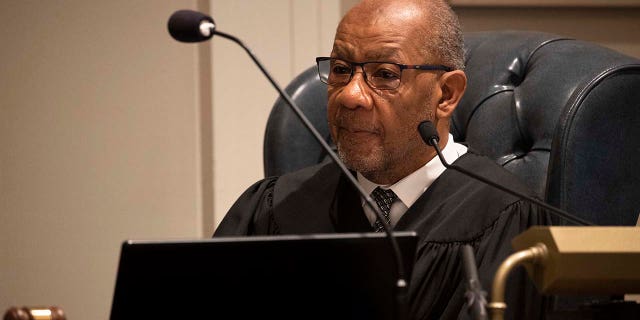 Judge Clifton Newman gives his jury charges during the murder trial of Alex Murdaugh at the Colleton County Courthouse in Walterboro, South Carolina, on March 2, 2023.