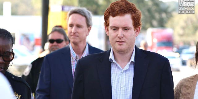 Buster Murdaugh, son of Alex Murdaugh, arrives at the Colleton County courthouse for his father's sentencing.