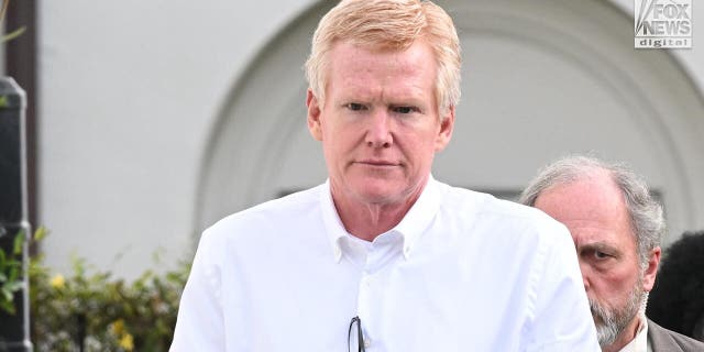 Alex Murdaugh is led out of the Colleton County courthouse in Walterboro, South Carolina on Wednesday, March 1, 2023. Murdaugh is on trial for the double slaying of his son, Paul, and wife, Maggie, in June 2021.