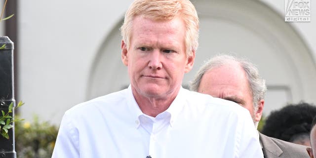 Alex Murdaugh is led out of the Colleton County courthouse in Walterboro, South Carolina on Wednesday, March 1, 2023. Murdaugh is on trial for the double slaying of his son, Paul, and wife, Maggie, in June 2021.