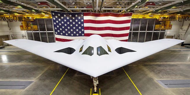 The U.S. Air Force released a new image of the B-21 Raider during the 2023 Air and Space Forces Warfare Symposium in Aurora, Colorado on Tuesday.