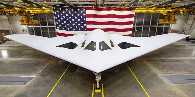 The U.S. Air Force released a new image of the B-21 Raider during the 2023 Air and Space Forces Warfare Symposium in Aurora, Colorado on Tuesday.