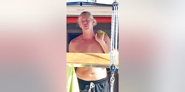 Ryan Bane lover of missing British woman Sarm Heslop seen aboard a yacht on the island of Grenada.