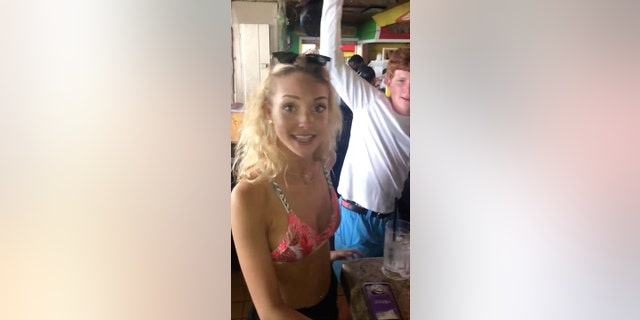 Another screenshot from the 2017 Senor Frogs video, when UK tourists Adam Pink and Max Burton say they first met Paul Murdaugh and his then-girlfriend Morgan Doughty. Although they stayed in touch across the Atlantic, the Brits say they had no idea about Murdaugh's murder until they saw a special on TV.