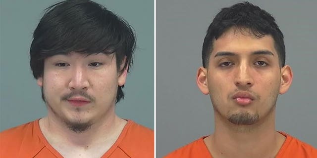 Roberto Barrera, left, and Victor Leal booking photos