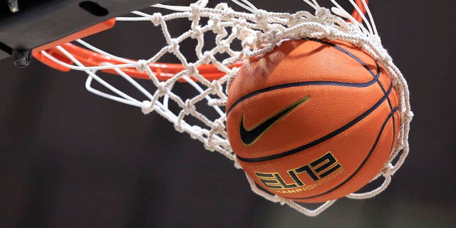 General view of a basketball at the game between the Ohio State Buckeyes and the Purdue Boilermakers at Mackey Arena on February 19, 2023 in West Lafayette, Indiana.