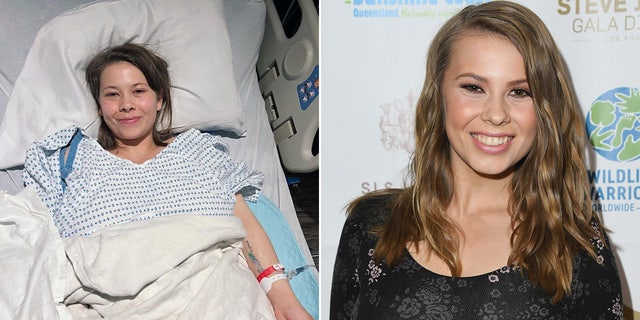 Bindi Irwin in the hospital and on the red carpet split