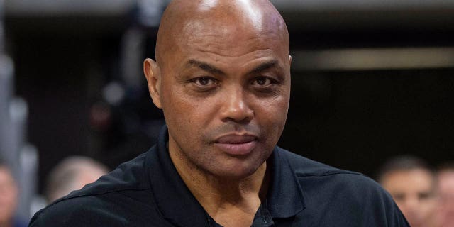 Former Auburn Tigers basketball player Charles Barkley after their game against the Tennessee Volunteers at Neville Arena on March 4, 2023 in Auburn, Alabama.