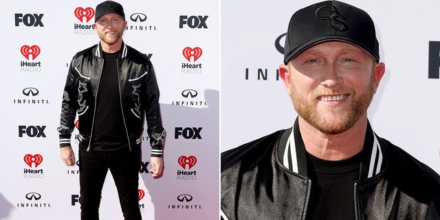 Cole Swindell at the iHeartRadio Music Awards.