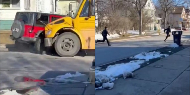 Raymond Gonzalez captured video of two carjacking suspects crashing into a bus while fleeing from police
