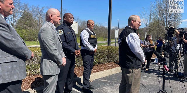 Metropolitan Nashville Police Department Public Affairs Director Don Aaron speaks to the media regarding a shooting at The Covenant School, Nashville, Tennessee on Monday, March 27, 2023.