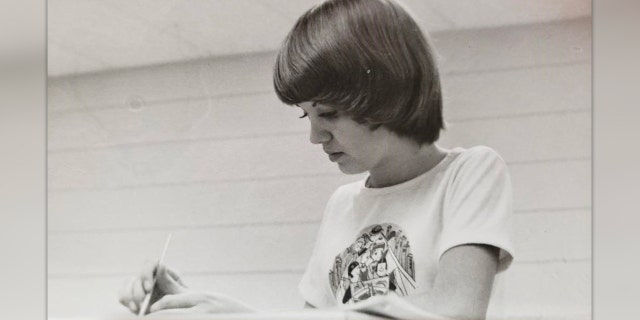 Cynthia Dawn Kinney in a black-and-white photo from 1976. She was last seen wearing blue jeans and a peach blouse leaving the Osage Laundromat and entering a beige Plymouth with two women in 1976.