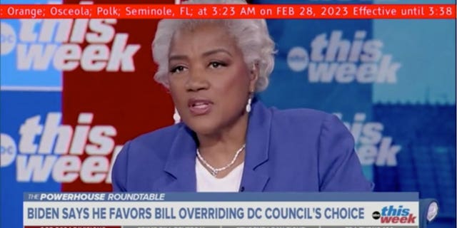 Former DNC chair Donna Brazile slammed President Biden for his decision to not veto legislation that would block the Washington, D.C., Council's move to soften crime laws.