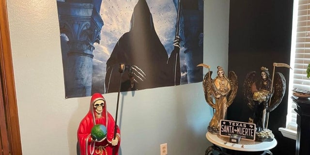A Santa Muerte shrine was found in a stash house in Texas this week.
