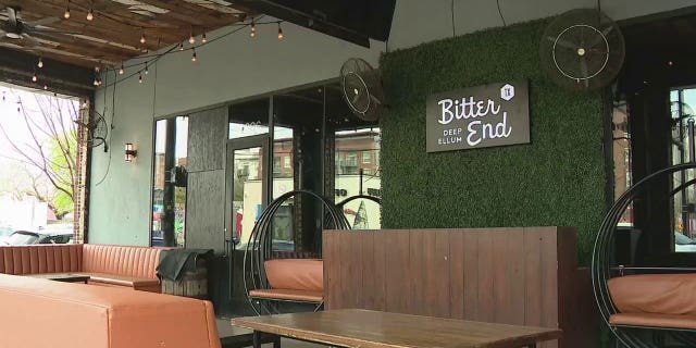 The Bitter End nightclub in which a shooting took place in the Deep Ellum area of Dallas.