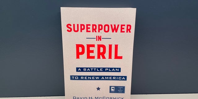A new book by 2022 Senate Republican candidate Dave McCormick of Pennsylvania, titled 'Superpower in Peril: A Battle Plan to Renew America," is released on Tuesday, March 14, 2023