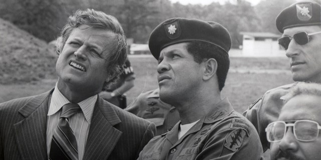 Green Beret Col. Paris David, pictured here in the middle (with Ted Kennedy on the left), was awarded the Medal of Honor on Friday, March 3, 2023. 