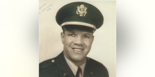 Col. Paris Davis poses in his official army uniform
