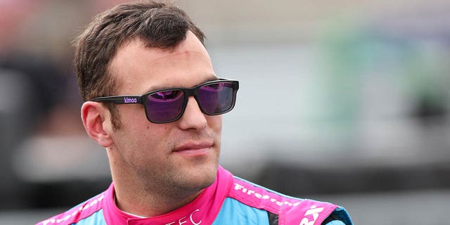 Devlin DeFrancesco during day two of the NTT IndyCar Series Open Test on Feb. 3, 2023, in Thermal, California.