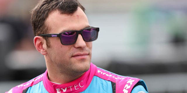 Devlin DeFrancesco during day two of the NTT IndyCar Series Open Test on Feb. 3, 2023, in Thermal, California.