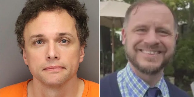 Booking photo of Kosowski next to a handoutof Cozzi