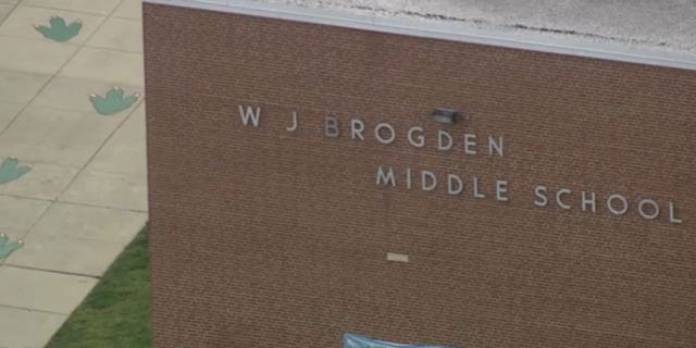 Brogden Middle School seen after three 16-year-olds were shot nearby. 